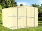 Colorful 10x8 Metal Storage Shed With Gable Roof / Deep Roll-Formed Wall Panels