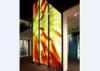 Handcrafted Decorative Glass Wall Panels / Partition , Colored Decorative Glass