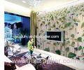 Tempered Laminated Decorative Glass Panel With Leaf Design For Sliding Door