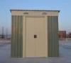 4' x 8' ft Metal Pent Shed , Sunor Garden Tools Storage Sheds With Powder Coated Frame