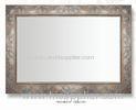 Square Art Decorative Glass Framed Mirrors 13mm With Curve Glass , 3D Effect