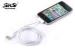 White 1m 30 Pin Data Sync USB Charging Cables For iPhone 4S