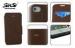 Brown Leather Cell Phone Protective Case , iPhone 4 / 4S Wallet Cover