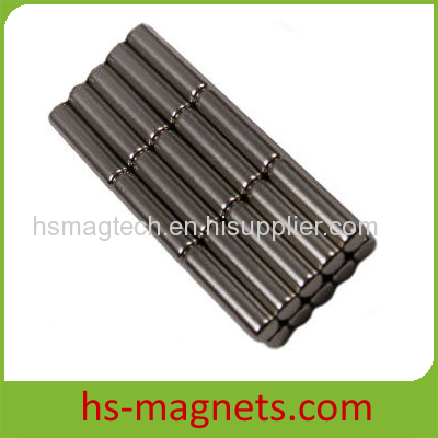 N48M Ni-Cu-Ni Coating Rod Neodymium Magnet