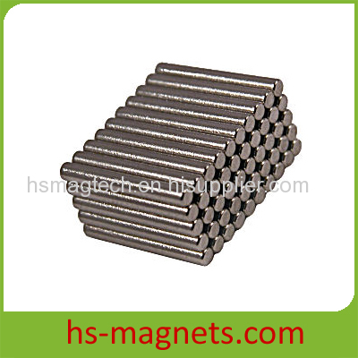 Ni-Cu-Ni Coating Cylinder Neodymium Permanent Magnets