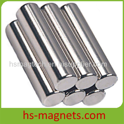 Nickel Coating Cylinder Rare Earth Magnet