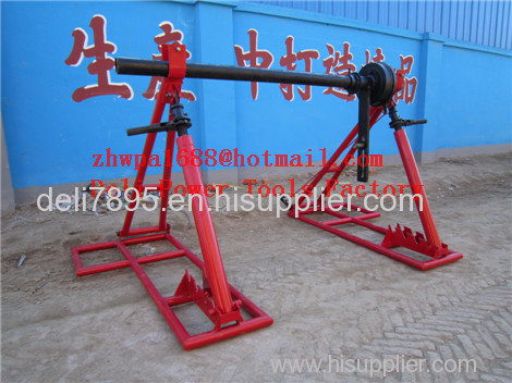 Cable drum trestles made of cast iron Jack towers