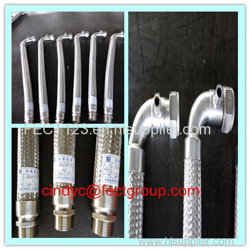 SS flexible metal hose assemblies