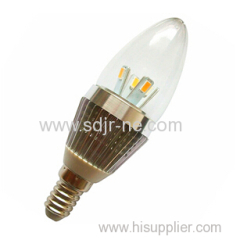 106mm 4w led candle flame bulb lamp super bright 310lumen