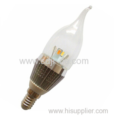 106mm 4w led candle flame bulb lamp super bright 310lumen