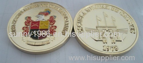 Die Struck Enamel Coin