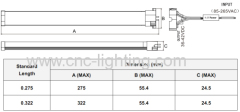 Single Ended Plug-in GX10Q LED Tube (8-22W)