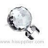 Fashion Glass Crystal Curtain Finials For Home Decoration , 16mm / 19mm / 25m