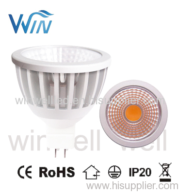 dimmable 7W 650lm COB MR16 LED Spotlight