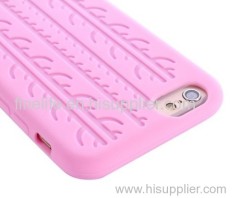 Tyre Texture Silicone case for iPhone 6 (Pink)