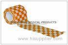 Cohesive Wrap Orange Check Custom Printed Bandages Self - Adhesive