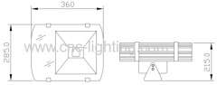 50W COB LED Tunnel Floodlight