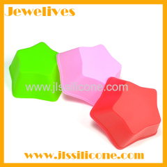 silicone 3D star shape cake cup