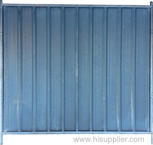 Security Solid Steel Hoarding Panel