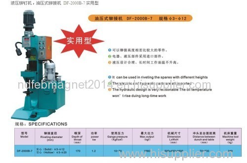 Oil Pressure Rivet Machine