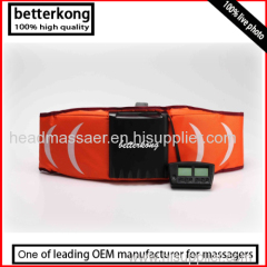 Dual shape EMS slimming massage belt with vibration