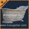 Ancient Shower Natural Stone Bath Tub With Claws / Stand Alone Bathtubs