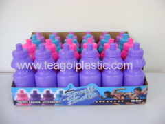 Plastic kids drinking bottle 250ml in display box packing