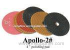 4 Inch 4mm Marble / Granite Polishing Diamond Resin Pads Wet And Dry Type