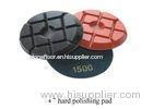 12.5mm Marble Granite Resin Diamond Pads For Portable Grinder 800# 1000#