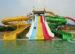 Family Play Outdoor Fiberglass Water Slides Group for Funtasia Water Park