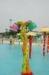 Fiberglass Water Park Toy, Double Flower Aqua Spraying Toy