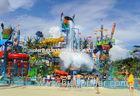 Holiday Resort Large Water Playground , Fiberglass Extreme Slide
