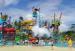 Holiday Resort Large Water Playground , Fiberglass Extreme Slide