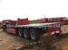 3 Axles Manual Semi Trailer Trucks Low Bed , Two Single Cargo Truck