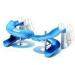 spiral mini swimming pool slides , fiberglass closed / open Child slide games