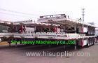 SINO TRUK Utility 3 Axles Semi Trailer Trucks / Flat Low Bed Trailer