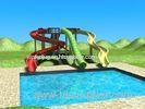 outdoor water playground sliding board , green adult / kids Body slide