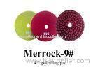 Red Ceramic Cement Concrete Diamond Polishing Pads With 7mm Thick 2000#