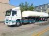 White HOWO 2300L Tank Trailer Trucks , 42 m Diesel Semi Trailer Truck