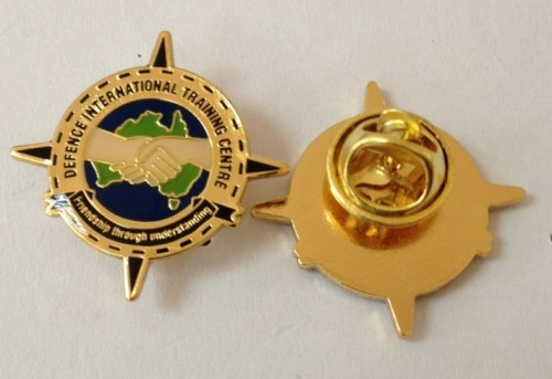 Metal badge,gold lapel pin