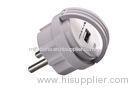 Europe Plug 4.8mm Pin 5V DC, 1000 Ma White Universal Usb Travel Charger With Elp01 - 4.8