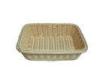 Food safe Polyrattan Bread Basket , supermarket Displaying Baskets