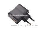4.0mm Pin Eu Plug Usb a Socket Black Universal USB Travel Charger For MP4, GPS Devices