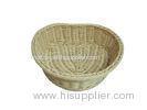 Handdweaved Heart- Shape Rattan Storage Basket Washable and Durable