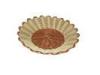 Acid-proof Rattan Bread Basket Display With PP Wire , Round Shape