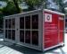 Foldable Charity Container Exhibitions - Galvanized Steel Sturcture, Red Paint
