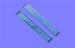 Custom Side Mounted kitchen Metal Drawer Slides hardware 28 Inch , Yellow Zinc