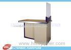 OEM MDF Melamine Finished Shop Cash Counter Table , 1600mm * 780mm * 2000mm