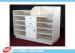 5 Layers MDF White Shop Cash Counter Desk For Shop Payment , 3 Drawers