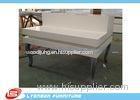 Grocery Malls Manual Polishing Retail Display Tables With White Painted